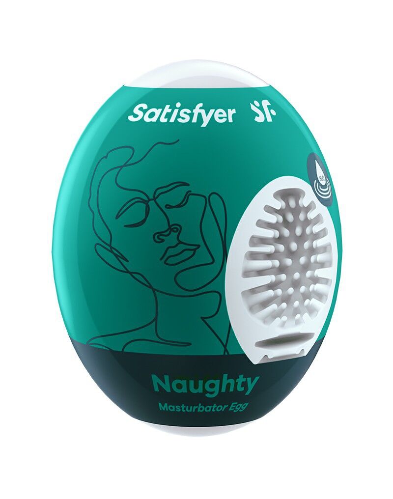 Self-lubricating masturbator egg Satisfyer Masturbator Egg Naughty, disposable, no lubricant needed