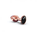 Metallic anal plug with crystal decoration Dorcel - Diamond Plug Rose Gold S