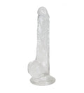 Transparent Dildo Alive Jelly Dildo Lusty, TPE, Suction Cup, Diameter 3.2cm, Length 18cm