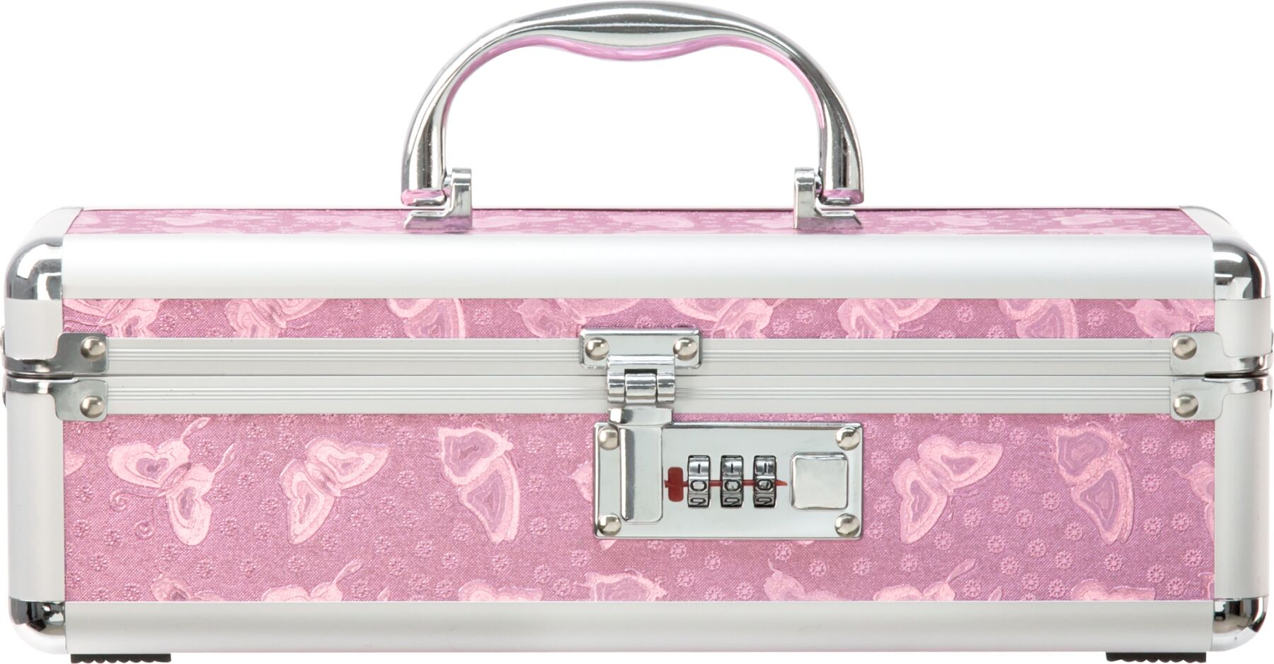 BMS Factory Sex Toy Storage Case - The Toy Chest Lockable Vibrator Case Pink with Coded