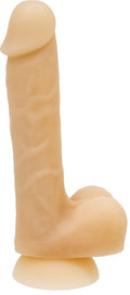 ADDICTION - DAVID 8″ Silicone Dong, a dildo with shape memory and a suction cup, vibrator bullet included