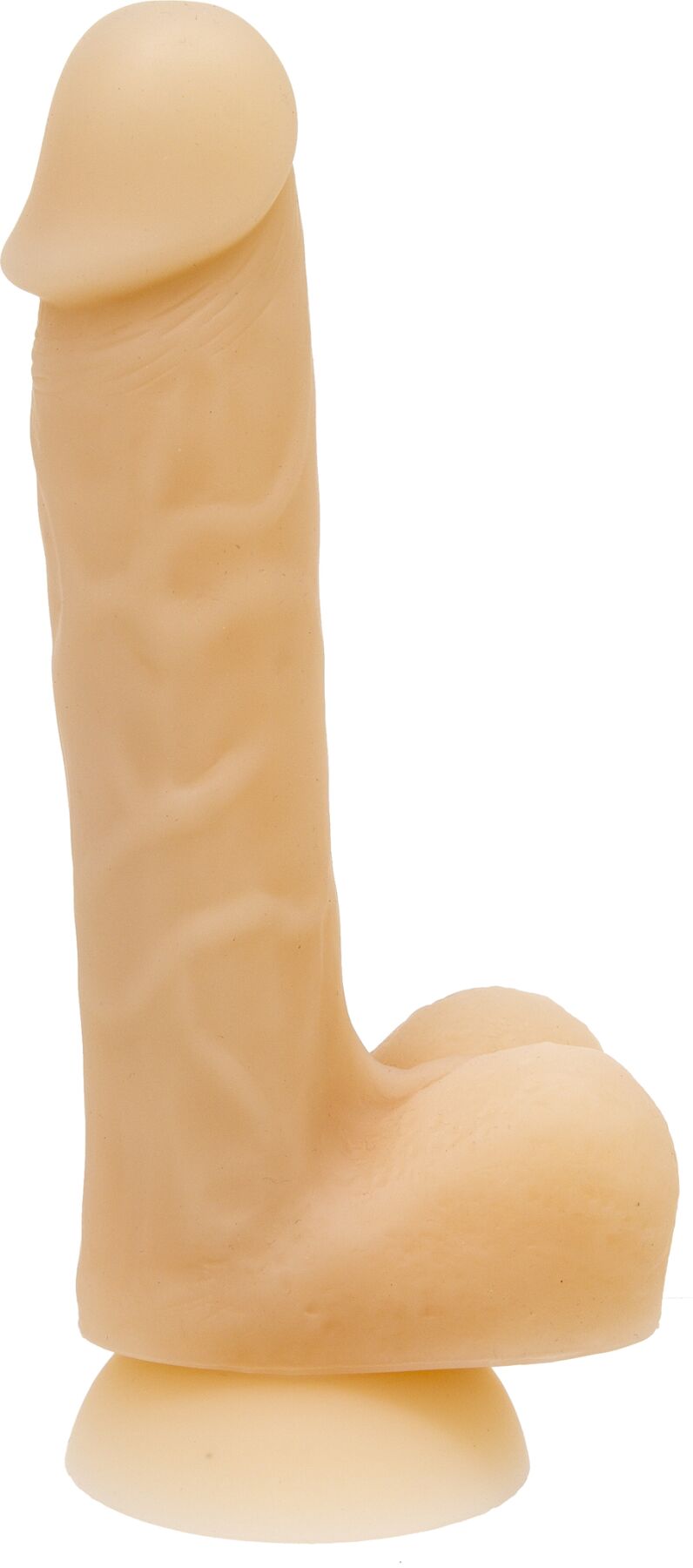 ADDICTION - DAVID 8″ Silicone Dong, a dildo with shape memory and a suction cup, vibrator bullet included