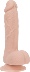 Realistic Suction Cup Dildo ADDICTION — Mark 7.5″ Dildo With Balls, Beige