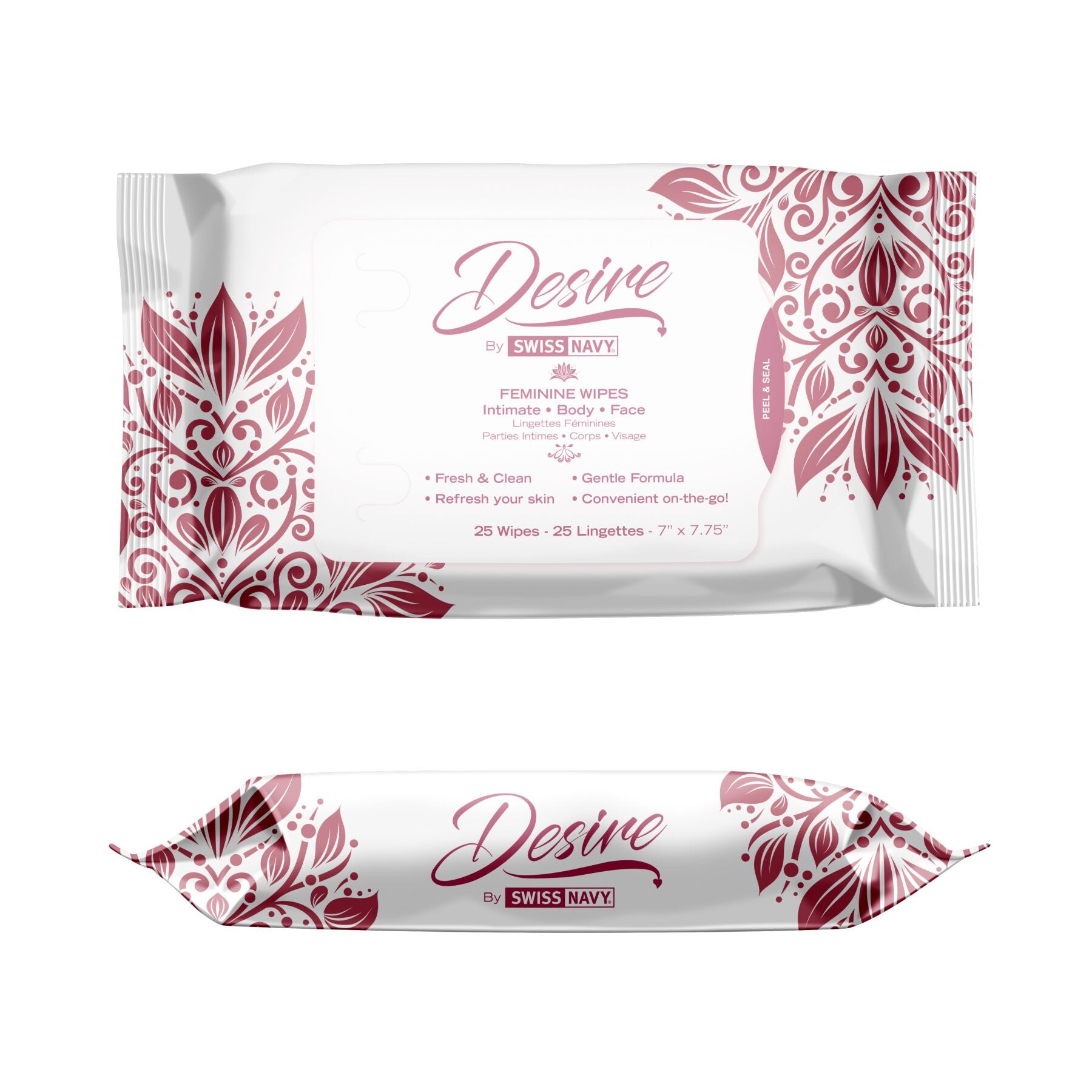 Desire by Swiss Navy Feminine Wipes, 25 ct.