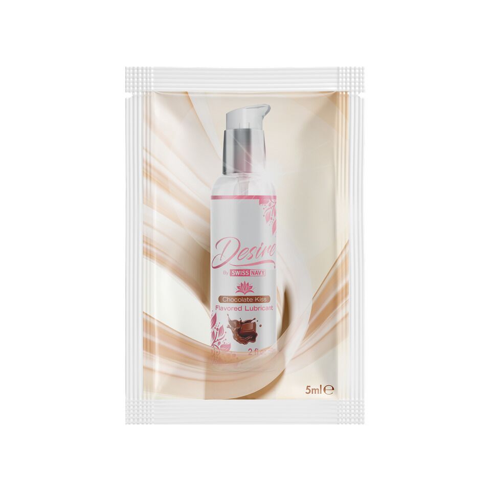 Desire by Swiss Navy Chocolate Kiss Water-Based Lubricant Sample 5 ml