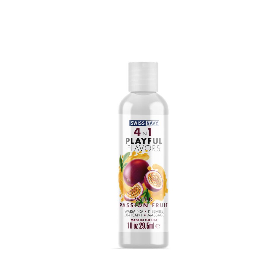 Water-Based Lubricant Swiss Navy 4-in-1 Wild Passion Fruit 29.5 ml