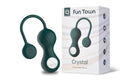 Vaginal Smart Vibrating Balls Fun Town Crystal, with Clear Glass Sphere