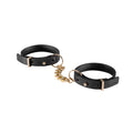Bijoux Indiscrets Maze – Thin Handcuffs Black Eco-leather