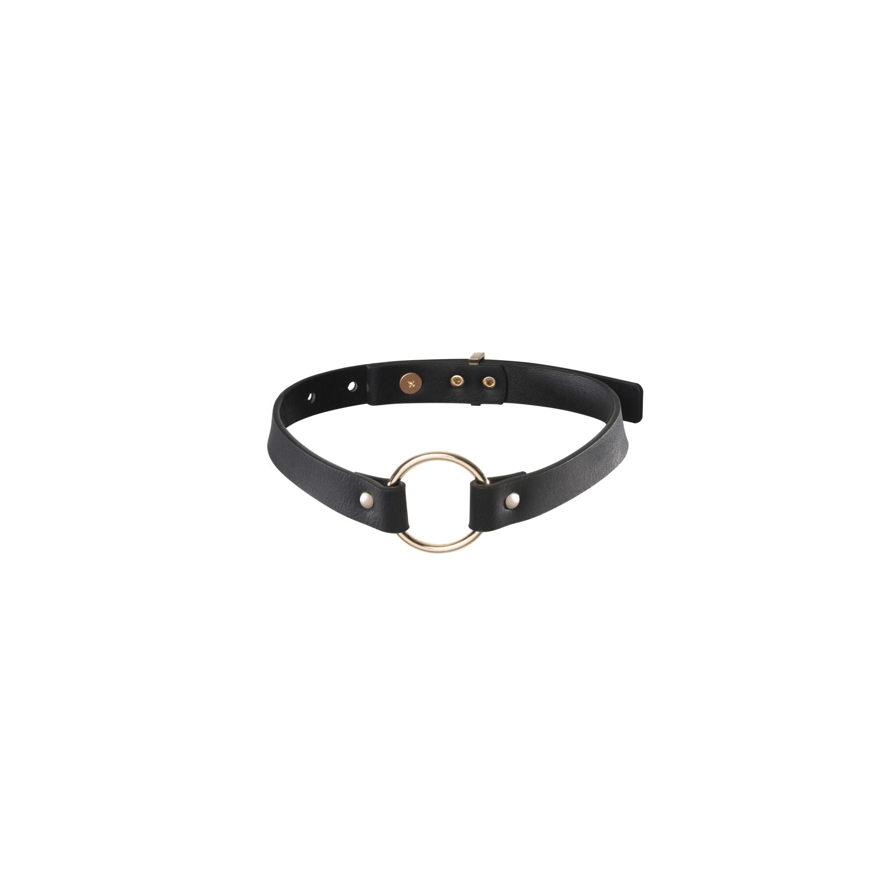 Eco-leather Choker Bijoux Indiscrets Maze – Single Choker Black