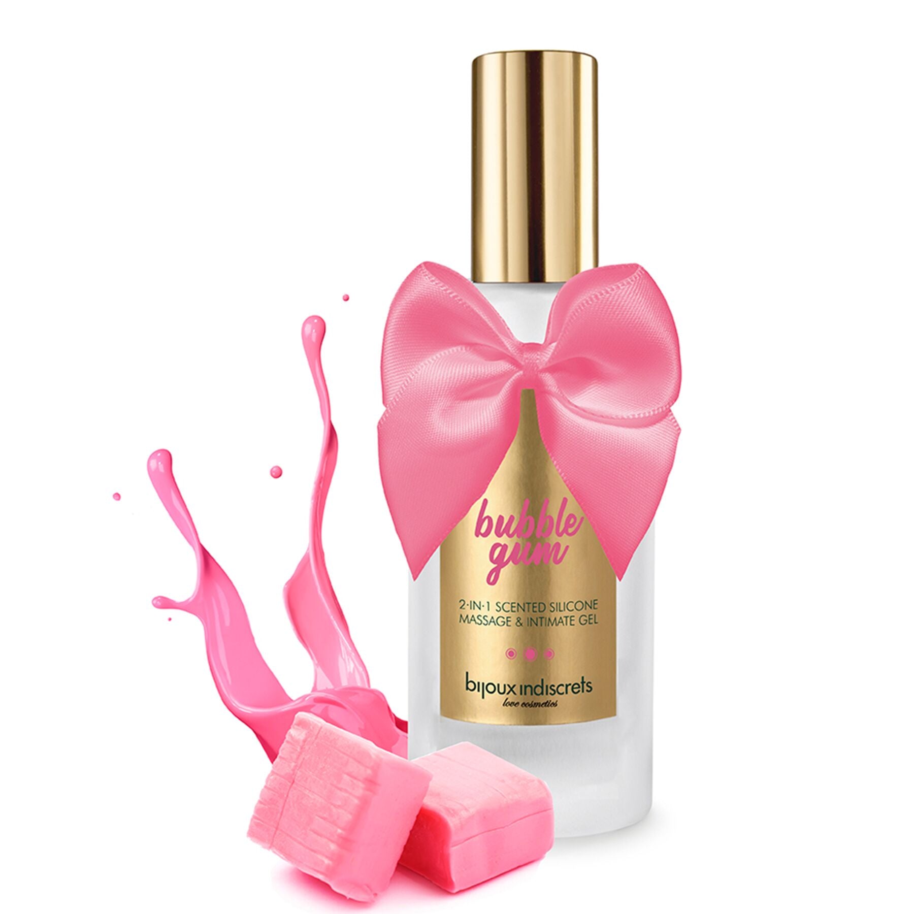 Bijoux Indiscrets Bubblegum 2-in-1 Silicone-Based Lubricant for Sex and Massage