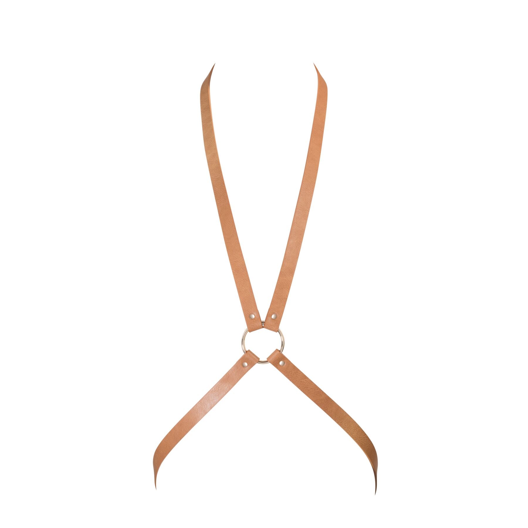 Bijoux Indiscrets MAZE - 8 Harness Brown, eco-leather