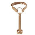 Pair of Bracelets for Wrist and Finger Bijoux Indiscrets MAZE Hand Bracelet Harness Brown, eco-leather