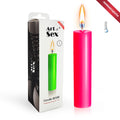 Pink wax candle Art of Sex size M 15 cm low-temperature, luminescent