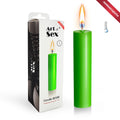 Green Wax Candle Art of Sex size M 15 cm low-temperature, fluorescent