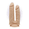 Double Vibrating Dildo SilexD Double Gusto Flesh Motor (Model 1 size 8" & 7"), Dual-Layer