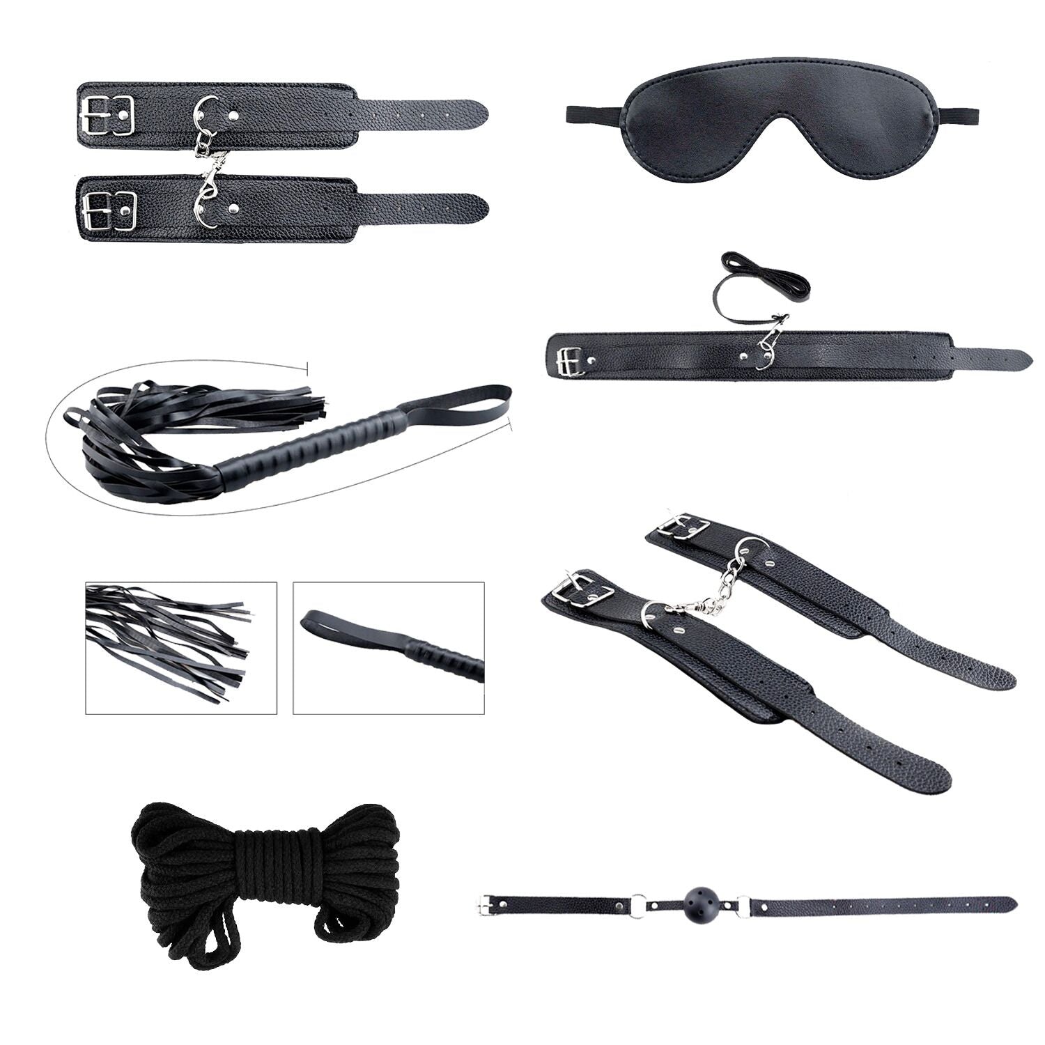 BDSM Accessories Set Alive Secret Desires Black Kit (8 pcs)