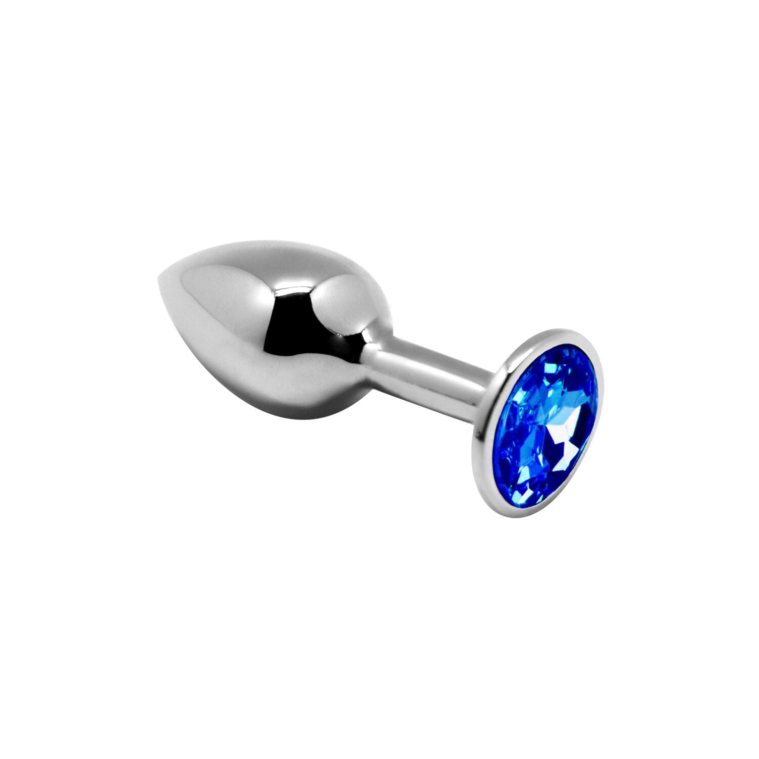 Metal Anal Plug with Crystal Alive Mini Metal Butt Plug Blue S