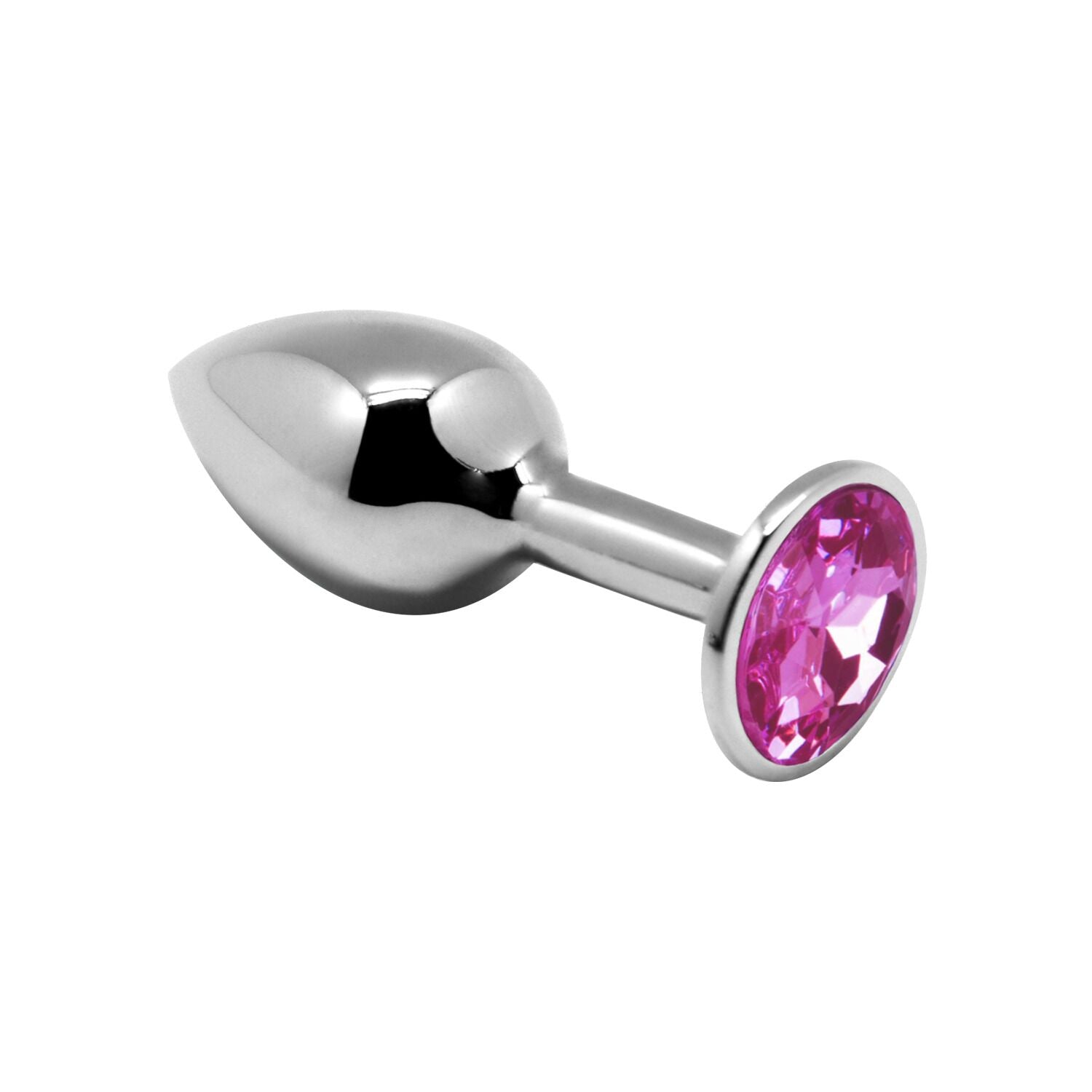 Metal Anal Plug with Crystal Alive Mini Metal Butt Plug Pink M