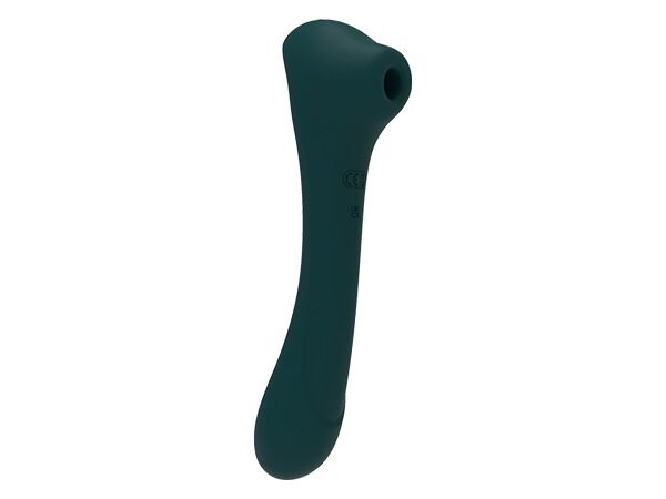 Vibrator and vacuum clitoral stimulator 2-in-1 Alive Quiver Teal updated model