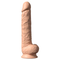 Dildo SilexD Kingston Flesh (MODEL 15in), dual-layer, silicone+Silexpan, diameter 7 cm