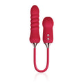 KISTOY Cathy Red Pulsator with Vacuum Stimulator on Flexible Connection
