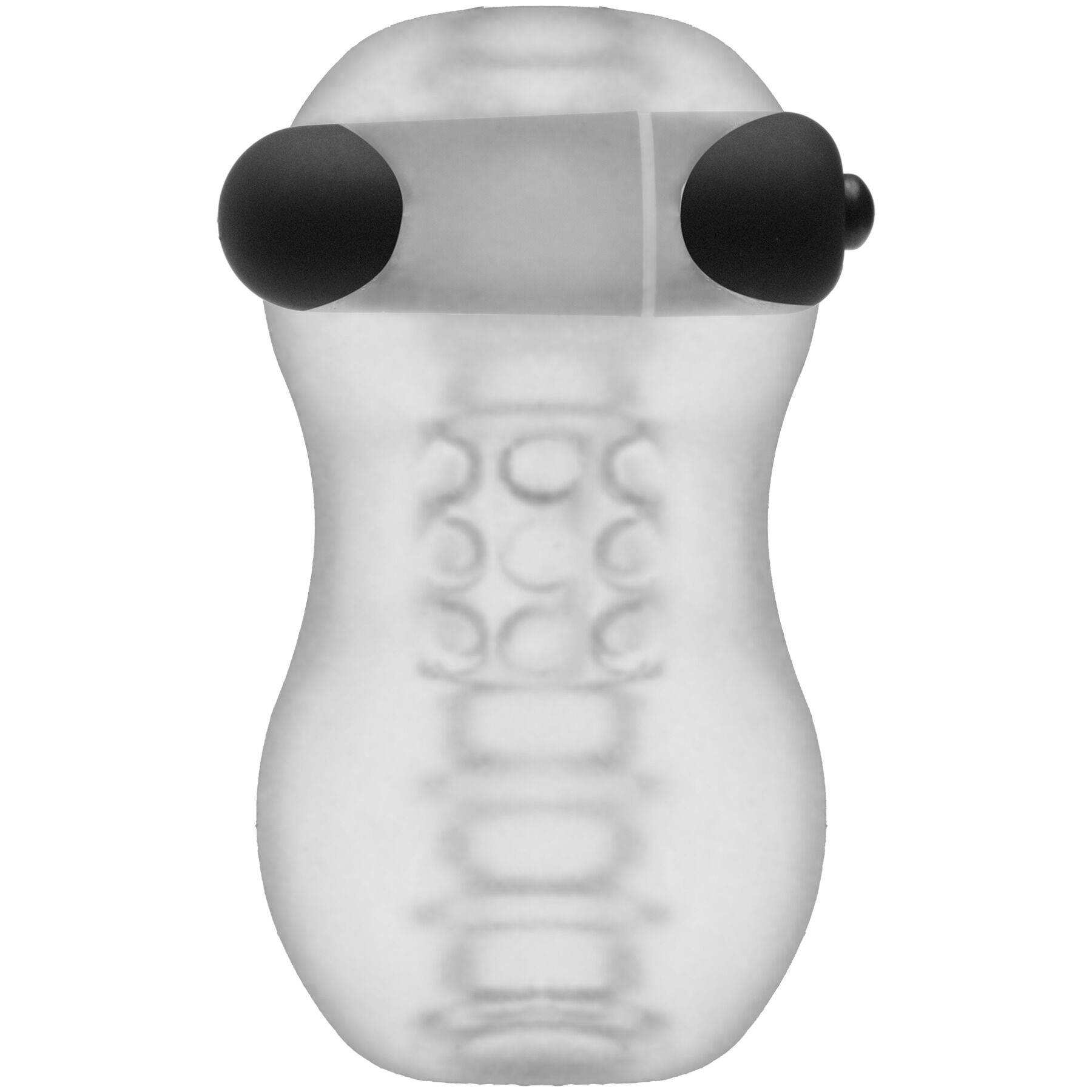 Doc Johnson GoodHead – Vibrating Helping Head Pro – Frost Vibrating Masturbator