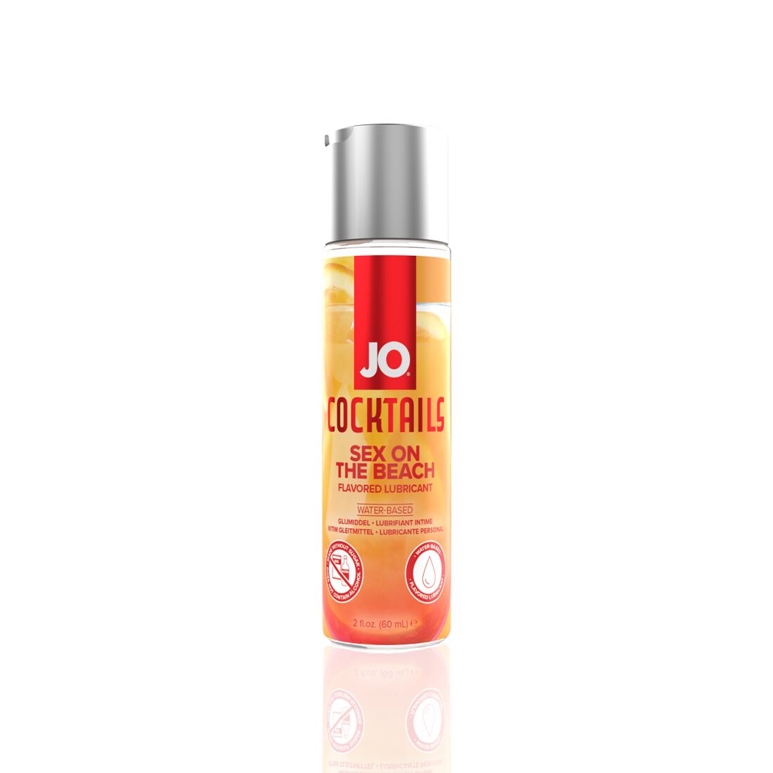 JO Cocktails - Sex on the Beach Water-Based Lubricant, Sugar-Free, Vegetable Glycerin (60 ml)
