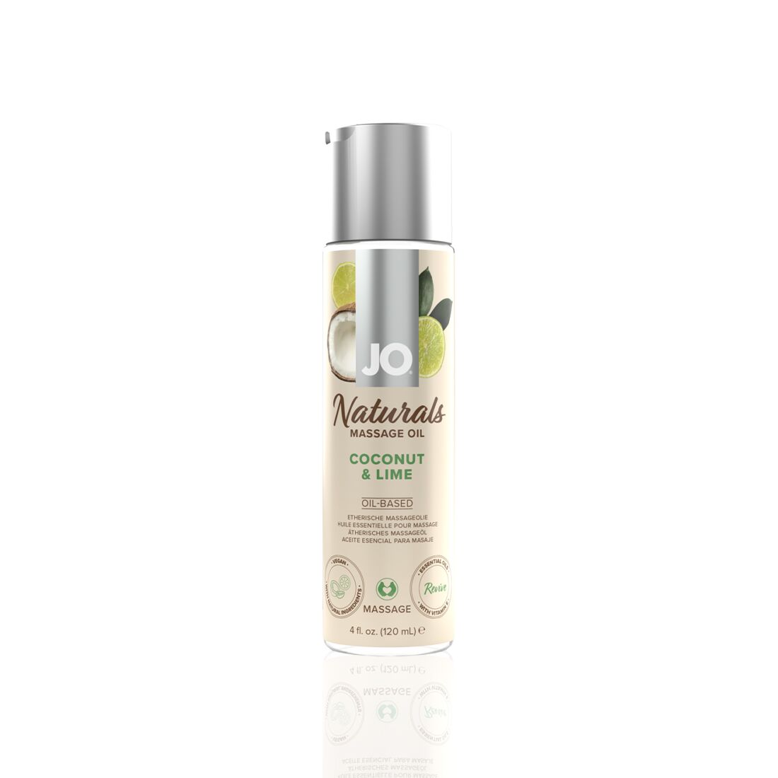 JO Naturals Massage Oil Coconut&Lime with Natural Essential Oils 120ml
