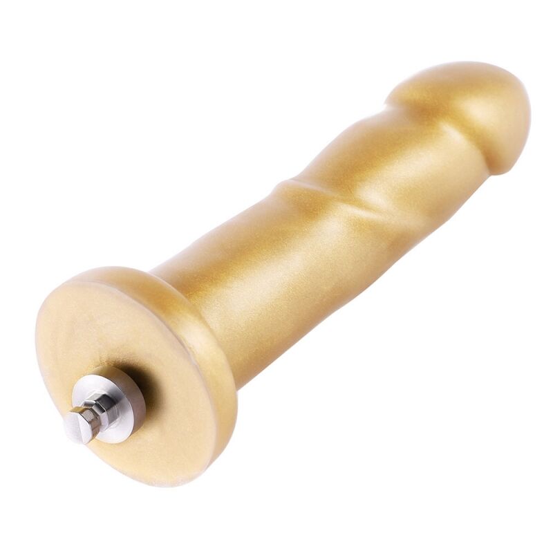 Hismith 6.8″ Golden Silicone Dildo, KlicLok System