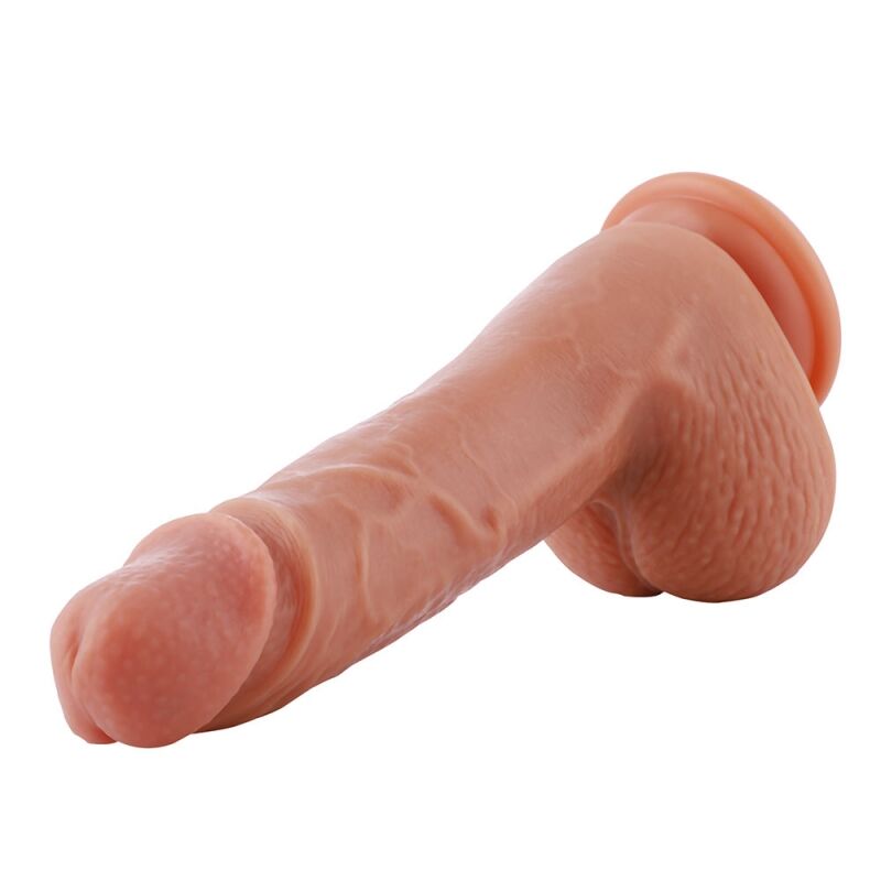 Hismith 8.3″ 2-Layer Silicone Flesh Dildo Ultralrealistic Dildo for Sex Machines, 2-layer