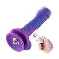 8.2″ Vibrating Dildo for Hismith Sex Machines Purple Silicone Dildo with Vibe, KlicLok