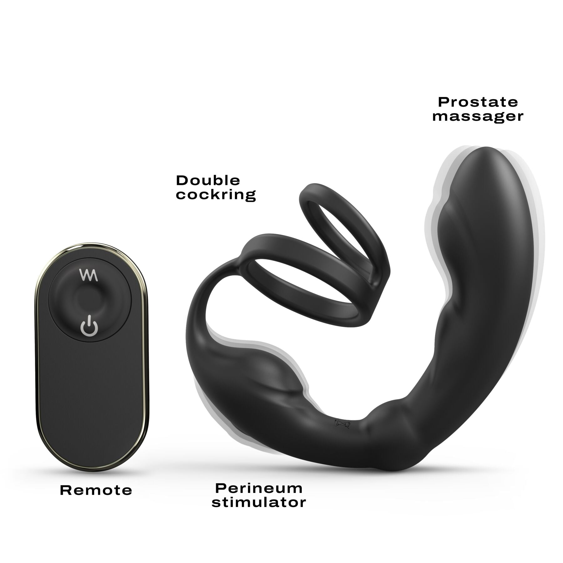 Dorcel P-Ring Prostate Massager with Cock Ring and Remote Control