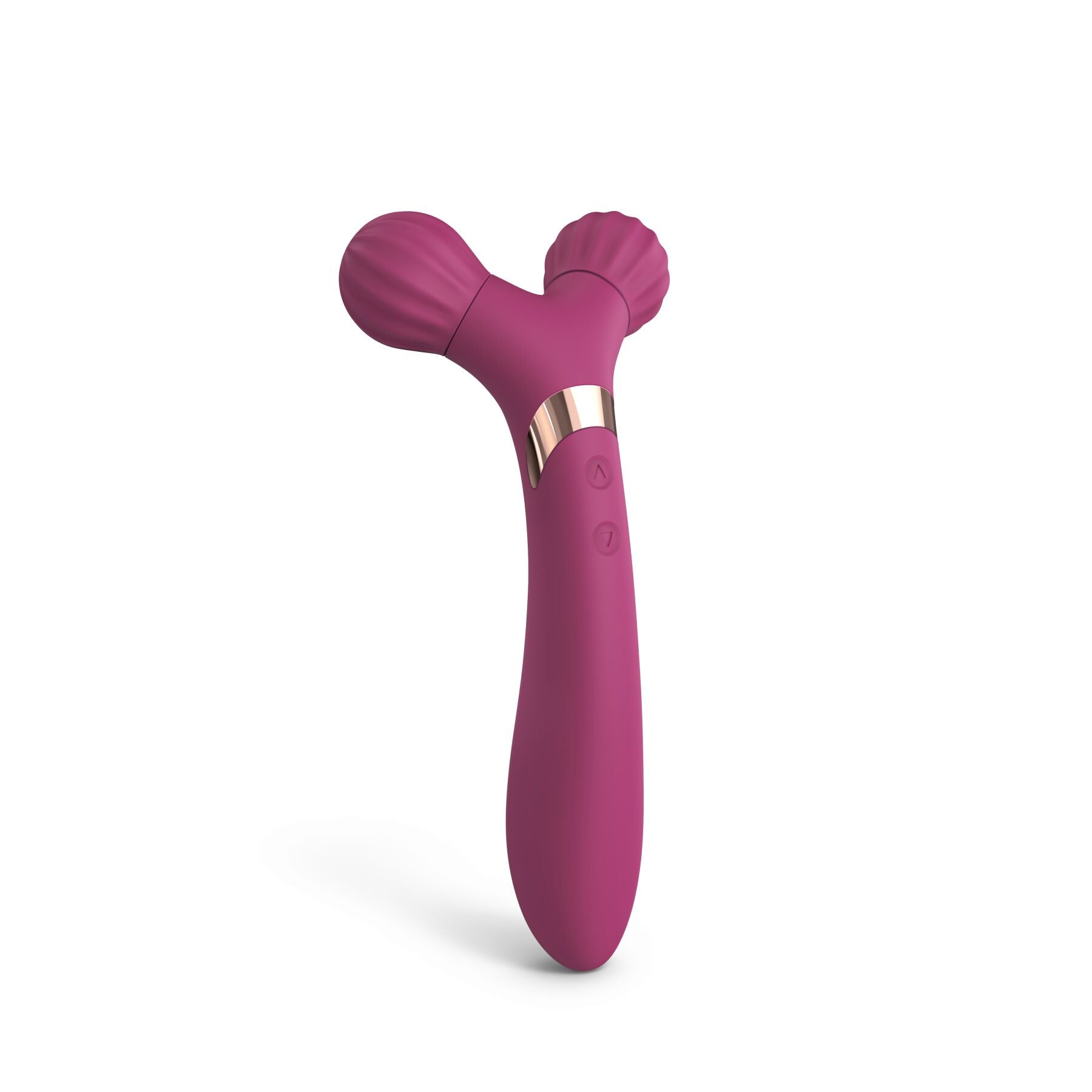 2-in-1 Vibrating Massager for Couples Love To Love FIREBALL - PLUM STAR