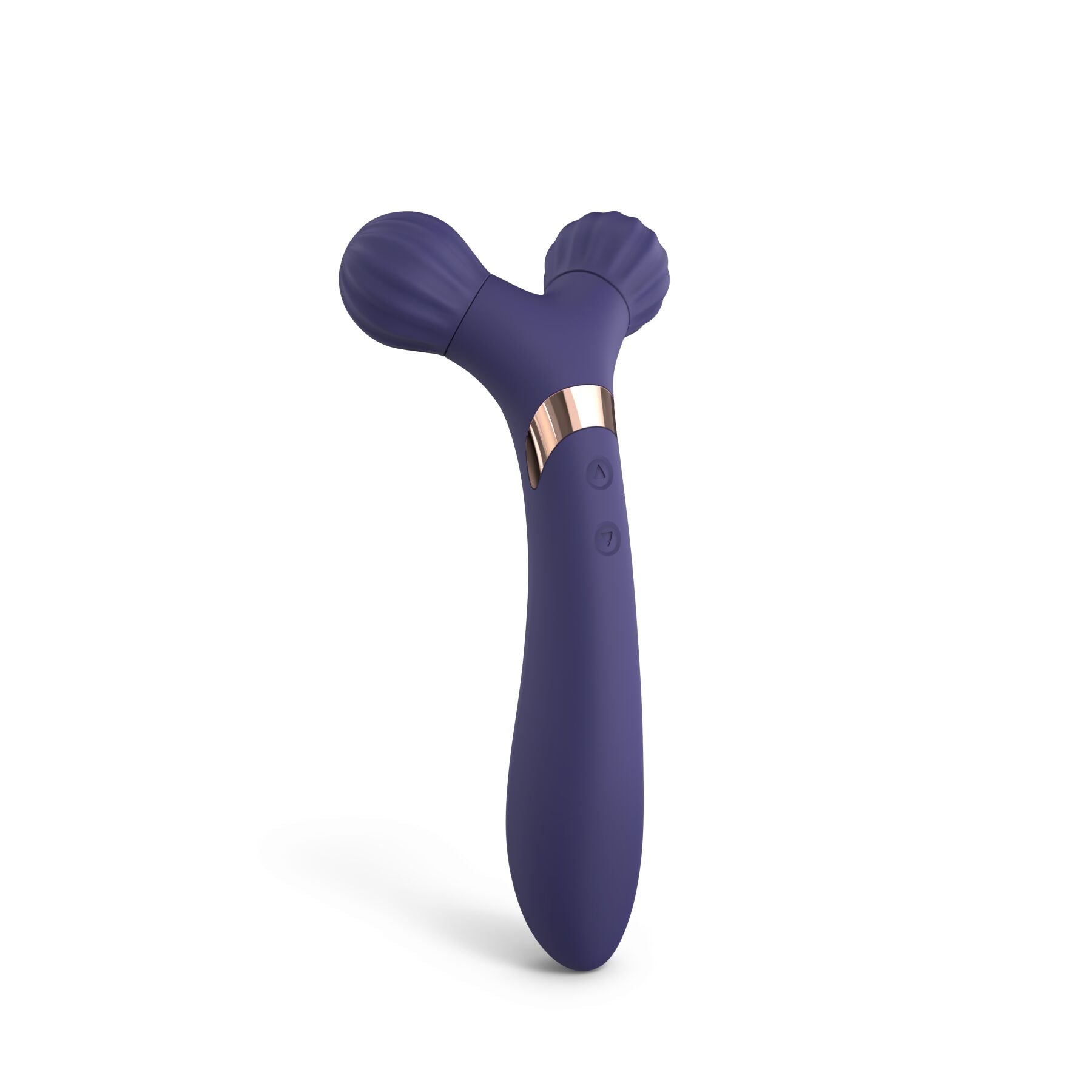 2-in-1 Vibrating Massager for Couples Love To Love FIREBALL - MIDNIGHT INDIGO