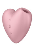 Satisfyer Cutie Heart Light Red Vacuum Stimulator with Vibration