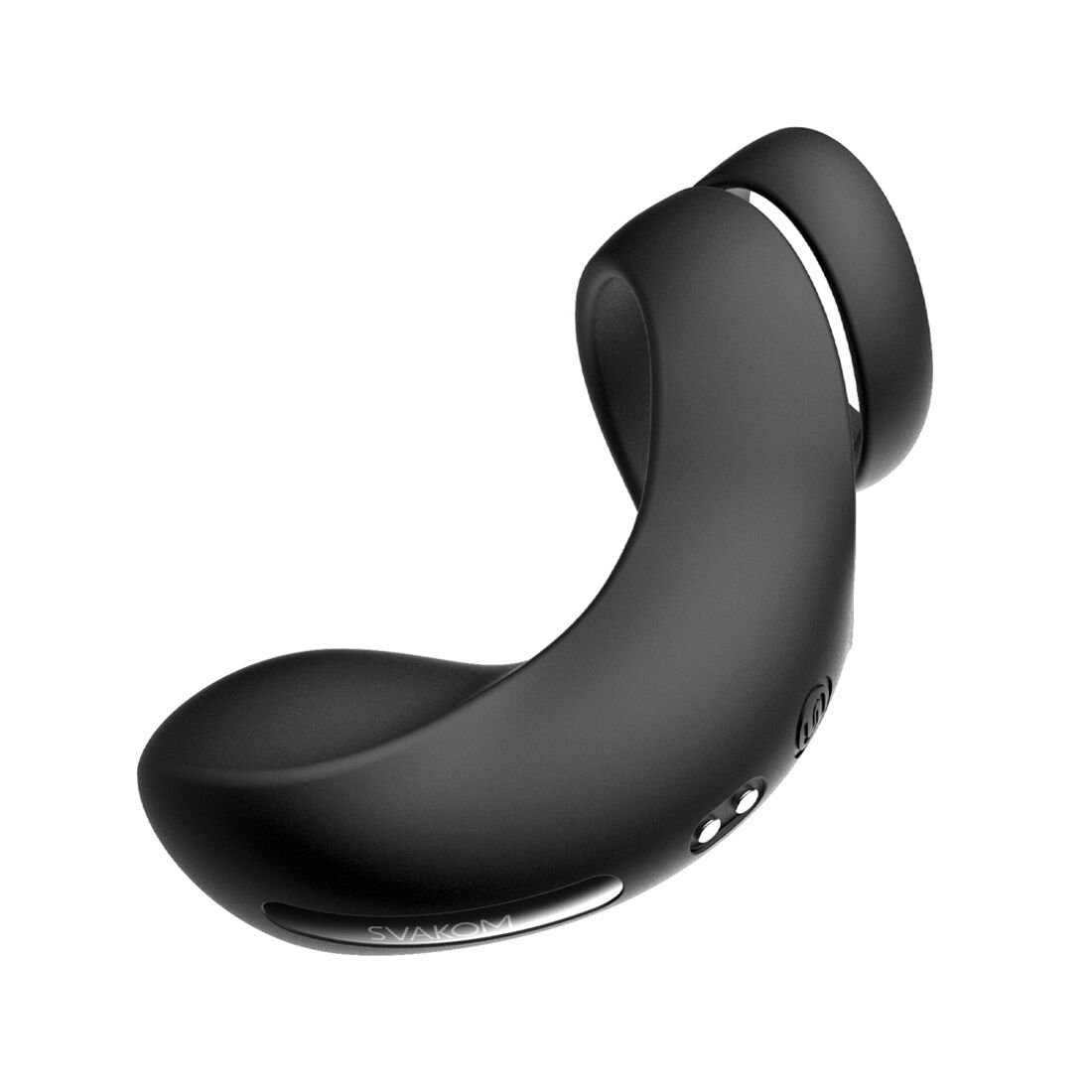 Svakom Benedict Black Double Cock Ring with Perineum Stimulation