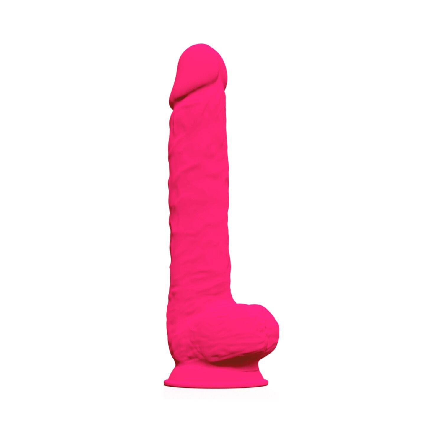 Dildo SilexD Kingston Pink (MODEL 15in), dual-layer, silicone+Silexpan, diameter 7 cm