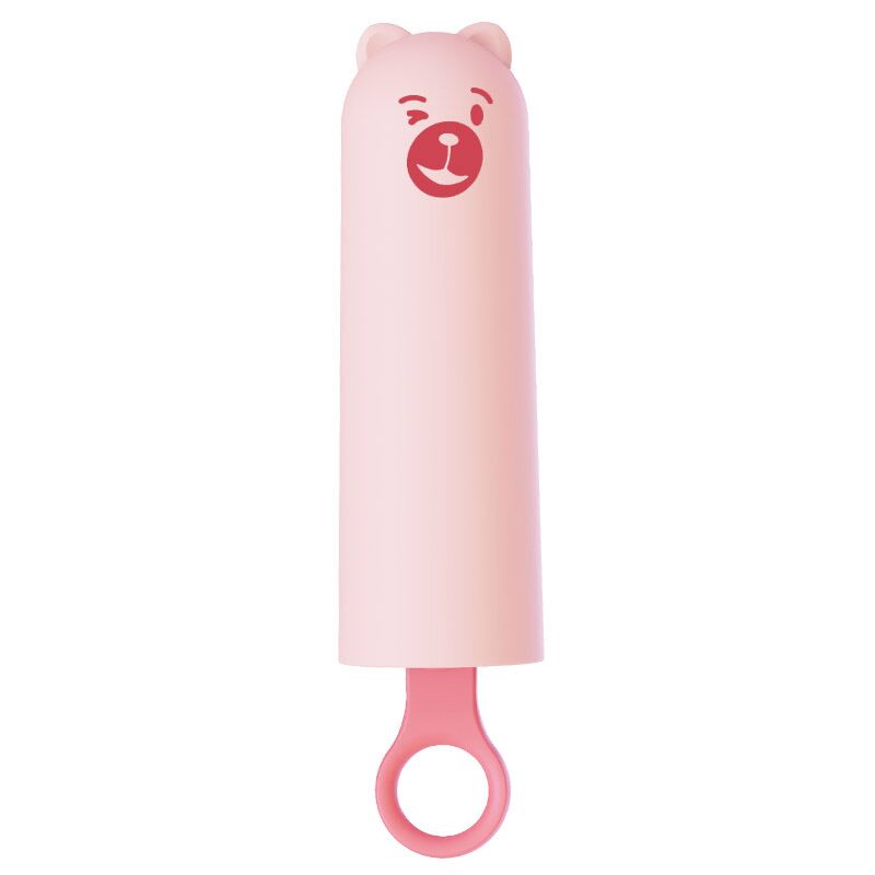 Vibrator CuteVibe Teddy Pink (Black Dildo), realistic vibrator disguised as an ice cream