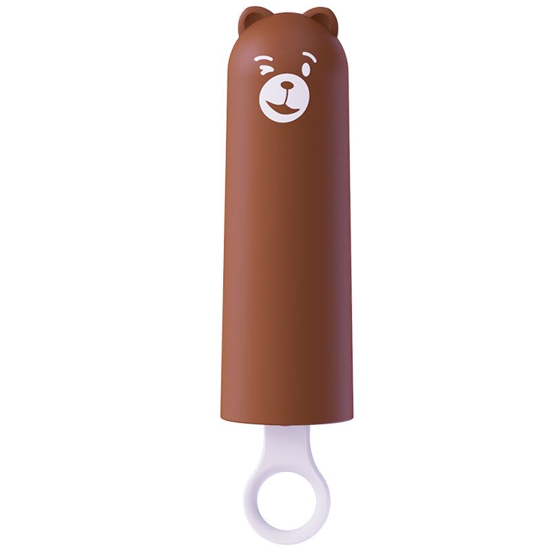 Vibrator CuteVibe Teddy Brown (Pink Dildo), realistic vibrator disguised as an ice cream