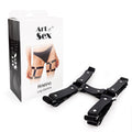 Art of Sex Kristina Leg Garters - Genuine Leather (2 pcs), Black