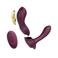 Smart vibrator panties Zalo - AYA Velvet Purple, attachment and remote control