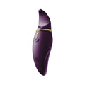 2-in-1 vibrator with tongue Zalo — Hero Twilight Purple, Swarovski crystal