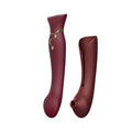 Smart Vibrator 3-in-1 Zalo - Queen Set Wine Red, Pulsating Pearl and Vacuum, Swarovski Crystal