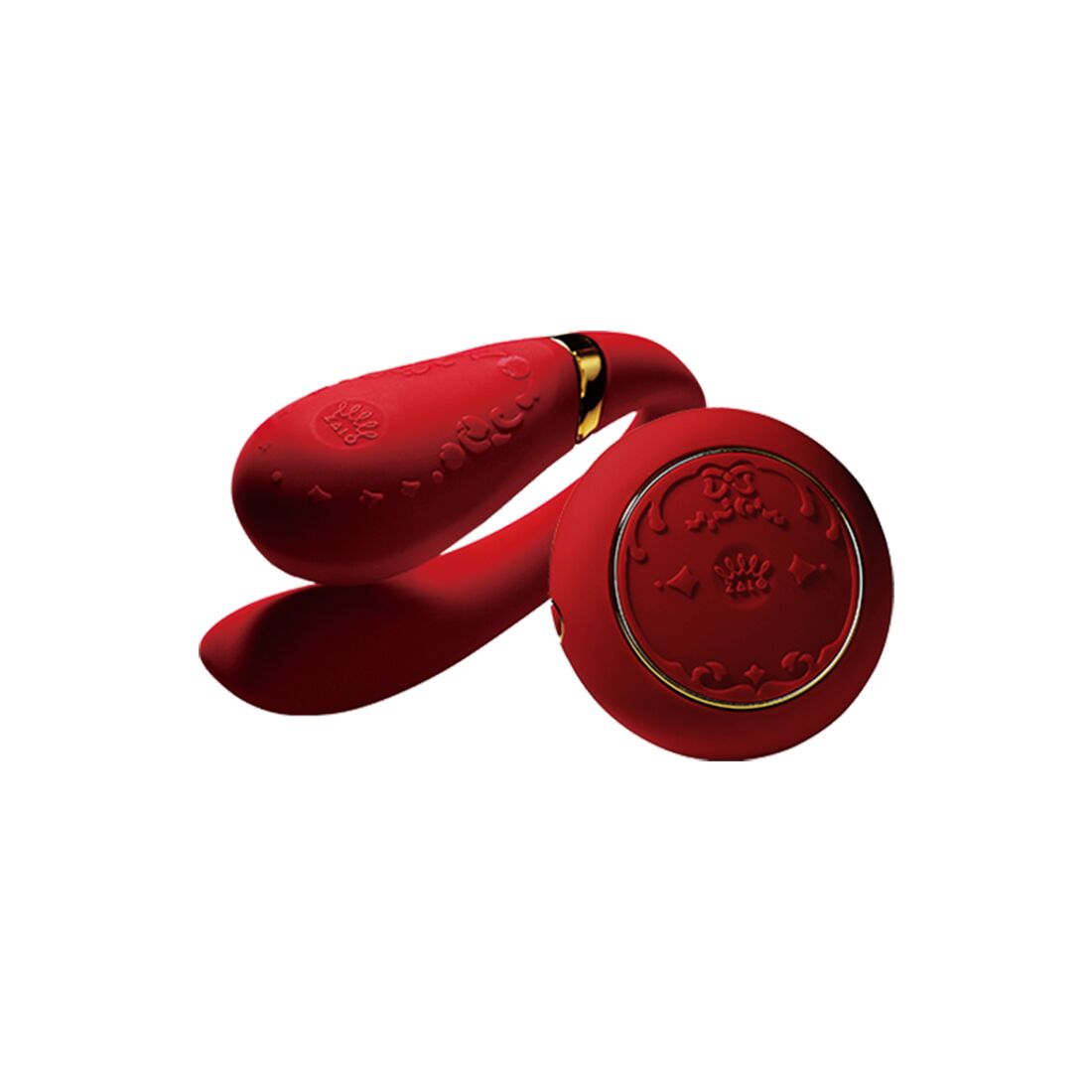 Zalo Fanfan Set Smart Vibrator for Couples, Bright Red, Remote Control