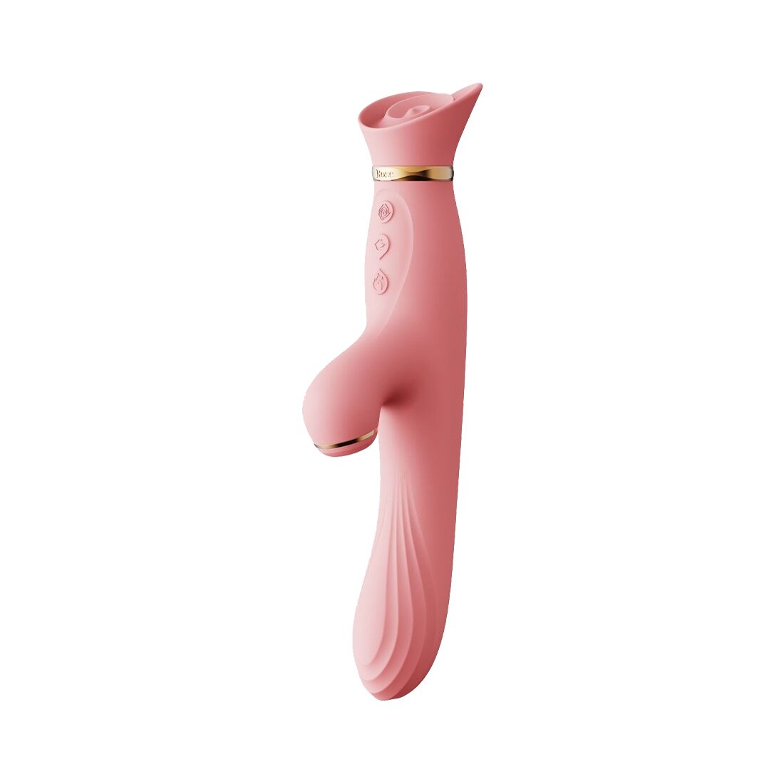 Zalo Rose Vibrator Strawberry Pink - Heated Vibrator with Vacuum Clitoral Stimulation