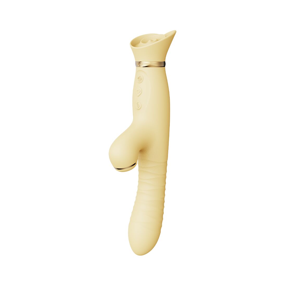 Clitoral pulsator-vibrator with vacuum stimulation Zalo - ROSE Thruster Lemon Yellow