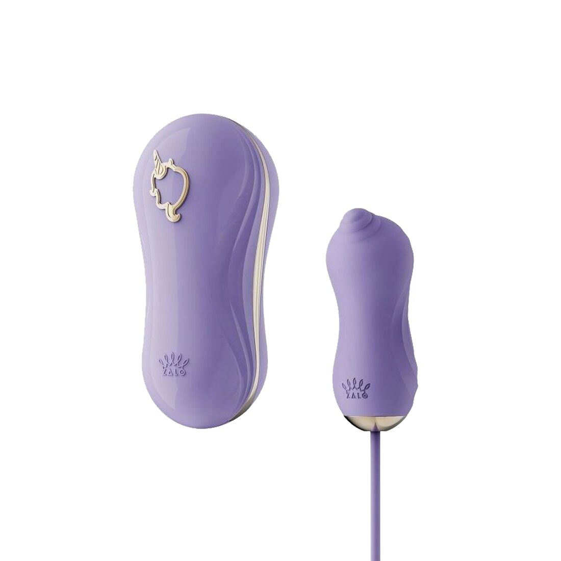 2-in-1 Zalo Set — UNICORN Violet, Vibrating Egg + Vacuum Stimulator
