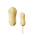 2-in-1 Zalo Set — UNICORN Yellow, vibrating egg + vacuum stimulator