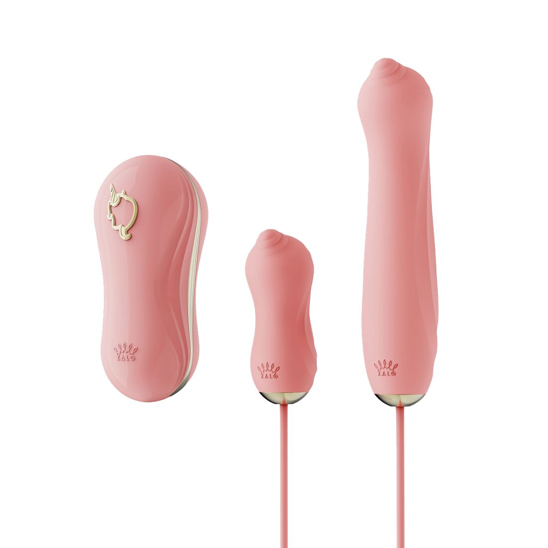 3-in-1 Zalo – UNICORN Set Pink, Vibrating Egg, Pulsator, Vacuum Stimulator