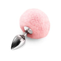 Metal Anal Plug M Art of Sex - Metal Butt plug Rabbit Tail Soft pink, diameter 3.4 cm